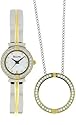 Bulova Women's 98X000 Swarovski Crystal Pendant Watch Boxed Set