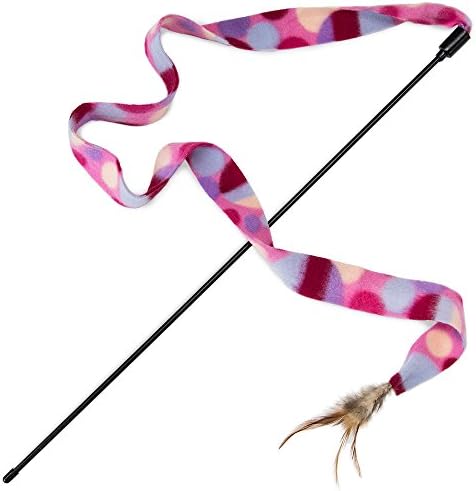 Weebo Pets Interactive Teaser Wand Cat Toy with Feather