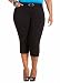 Ashley Stewart Women's Plus Size Millennium Belted Capri Pant