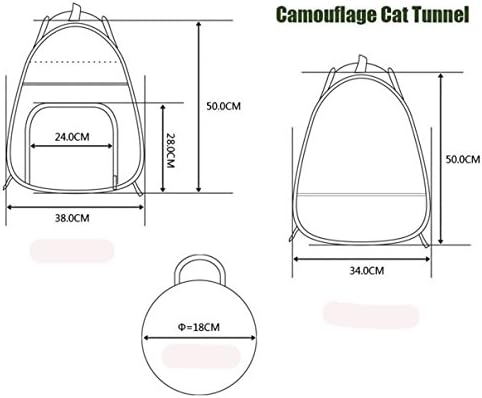 Crazystone's Pet Cat Summer Camo Outdoor Indoor Pop-up Foldable and Portable Tent