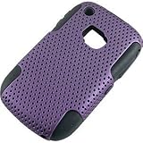 Apex Hybrid Case for BlackBerry Curve 8520 8530 / Curve 3G, Black & Purple