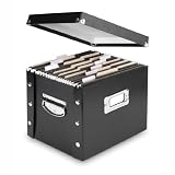 Snap-N-Store Letter-Size File Box, Black (SNS01533)