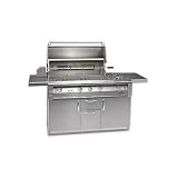 Alfresco Classic 56 Inch Natural Gas Grill On Refrigerated Cart W/ Side Burners