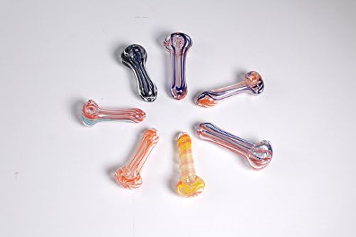 USA Handmade Candy Cane Multi Colored Hand Pipes 2-3"