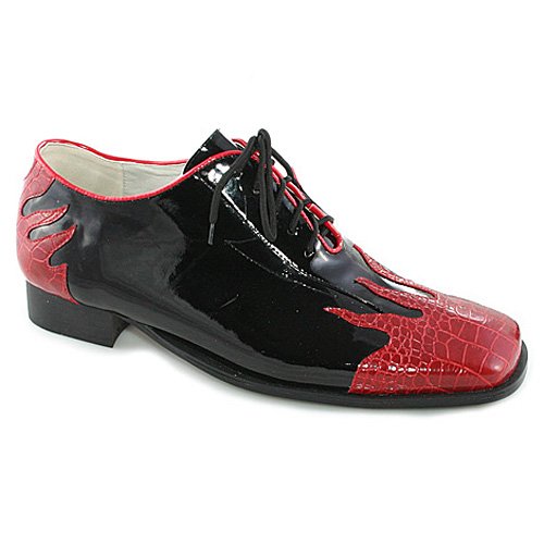 Flame Black Adult Shoes - Large (12/13)