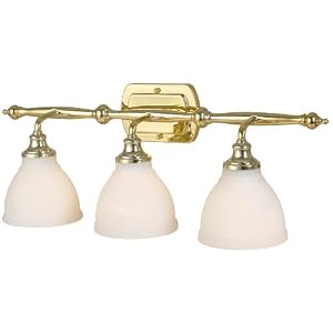 World Imports Lighting 8683-01 Bradsford Bath 3-Light Vanity Bar, Polished Brass