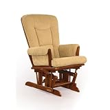 Shermag Glider Rocker, Chablis with Camel Micro... by Shermag