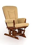 Shermag Glider Rocker, Chablis with Camel Micro Fabric