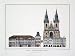Altstader Ring By Prague. Size: 12 x 16 Inches. Rare Art Print