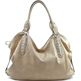 Designer Inspired Synthetic Leather Dasein designer inspired handbag - Khaki