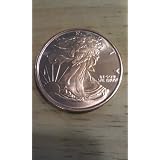 One (1) Ounce .999 Fine Copper Round: Walking Liberty