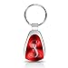 Ford Mustang GT Cobra Red Tear Drop Key Chain