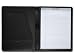 Black Split-Grain Leather Zip-Around Padfolio - Legal Size
