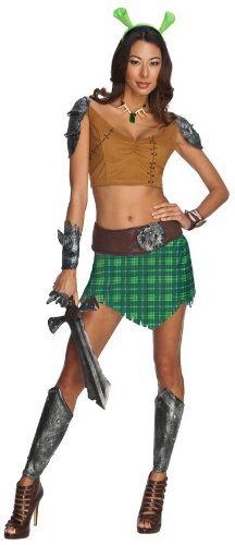 Shrek Forever After - Sexy Fiona Warrior Adult Costume (As Shown;Medium)