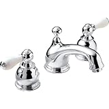 American Standard 7871.712.002 Hampton Two-Porcelain Lever Handle Widespread Faucet, Polished Chrome