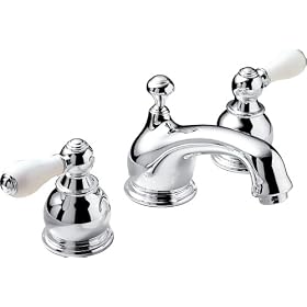 American Standard 7871.712.002 Hampton Two-Porcelain Lever Handle Widespread Faucet, Polished... by American Standard