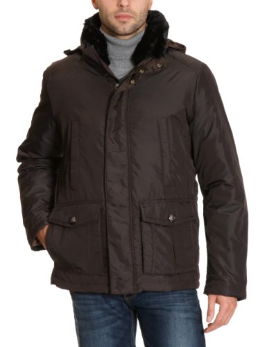 Geox Herren Jacke M1325BT0579, Gr. 48, Braun (dark brown F6026) Preisvergleich
