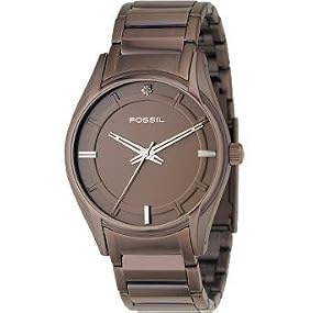 Fossil Men's Brown IP Analog Brown Dial Watch #FS4378