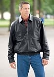Leather Shirt Collar Bomber