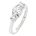 Ciara's Three Stone CZ Diamond Engagement Ring