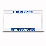 United States Air Force Us Metal Military License Plate Frame Tag Holder