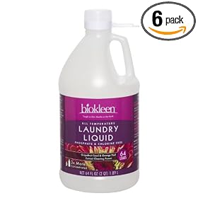 Biokleen Citrus Laundry Liquid, 64-Ounce Bottles (Pack of 6)