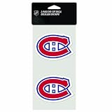 NHL Montreal Canadiens 4-by-8 Die Cut Decal