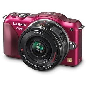 Panasonic Lumix DMC-GF5XR Live MOS Micro 4/3 Compact Sytem Camera with 3-Inch Touch Screen and 14-42 Power Zoom Lens (Red)
