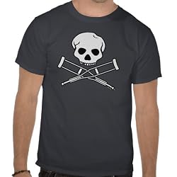 Jackass: Skull & Crutches Logo Tee - Guys