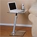 Tier One Designs T1D-117 Laptop Stand End Table Desk, Clear
