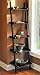 5-Tier Leaning Wall Shelf - Black