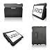VIZIO VTAB 1008 Folio Carry Case |BUNDLE| |STORM GREY| |Built in STAND + DOCK| + Anti Glare Screen Protector for Vtab1008 8" Wi-Fi Tablet PC + FREE Stylus Pen