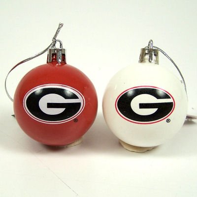Buy GEORGIA BULLDOGS OFFICIAL CHRISTMAS BALL ORNAMENTS SET (12) by Forever Collectibles