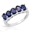 Ring With 1.85ctw Genuine Iolites Crafted in 925 Sterling silver- Size 7 (Size 8)