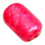 Fuchsia Plastic Beads (14 pcs). 19mm x 12mm 023501