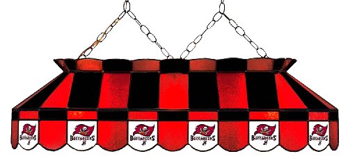 NFL Tampa Bay Buccaneers 40 Inch Glass Pool Table Lamp