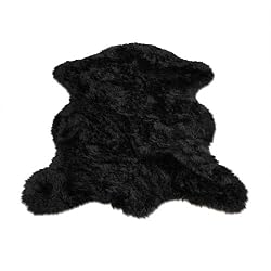 Black Bear Pelt | Bear Collection | Faux Fur Rug | 2 foot X 4 foot
