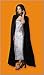 Adult Pleated Velvet Hood Cape