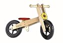 Wooden Training Bike with Pneumatic Tyres, basswood