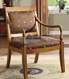 Accent Chair in Antique Oak / Dark Walnut Finish by Furniture of America