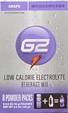 IMAGE OF G2 Powder Packs Low Calorie Electrolyte Water Beverage Mix, GRAPE Flavors, 8 Packets (PACK of 3)