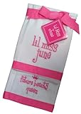 Lil Miss June Future Beauty Queen Baby Burp Cloths - Set of 2