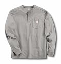 Carhartt Men's Work Shirt L/S Work Dry Henley LT K252