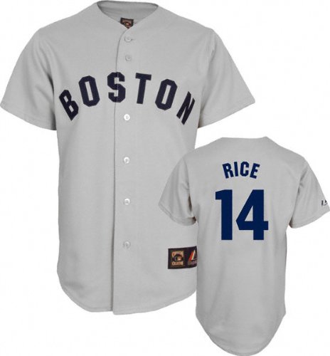 Jim Rice Majestic Cooperstown Throwback Boston Red Sox Jersey
