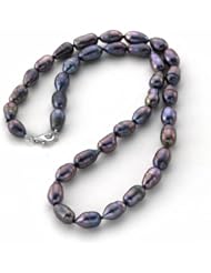 Freshwater Pearl Silver Necklace 18"