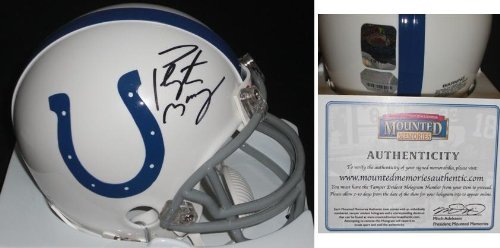 Peyton Manning Autographed Indianapolis Colts Mini Helmet