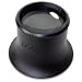 PEAK TS2048A16 Aluminum Jewelers Loupe, 4X Magnification, 0.9" Lens Diameter, 2.5" Focal Length