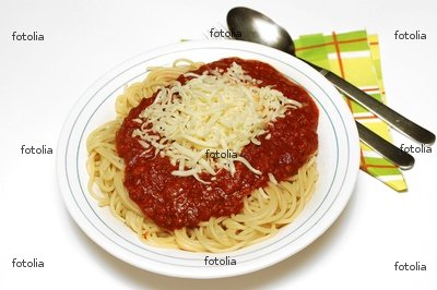 Wallmonkeys Peel and Stick Wall Graphic - Pasta Bolognaise with Mozarella - 24
