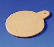 Miniature Round Wood Chopping Board by Dijon Miniatures