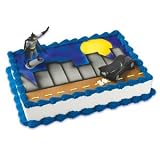 Batman Cakes - Batman & Batmobile Licensed Re-usable Toppers